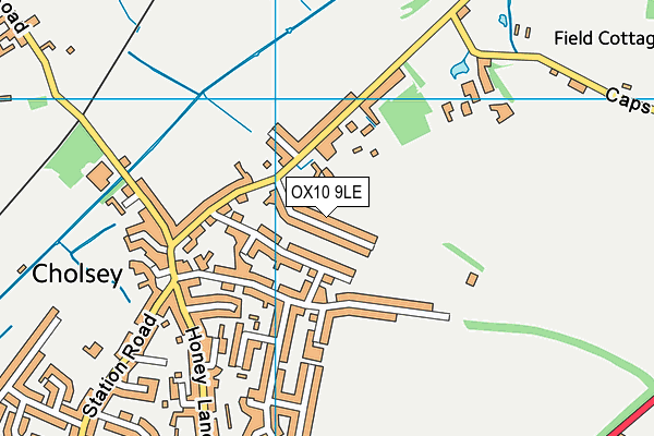 OX10 9LE map - OS VectorMap District (Ordnance Survey)