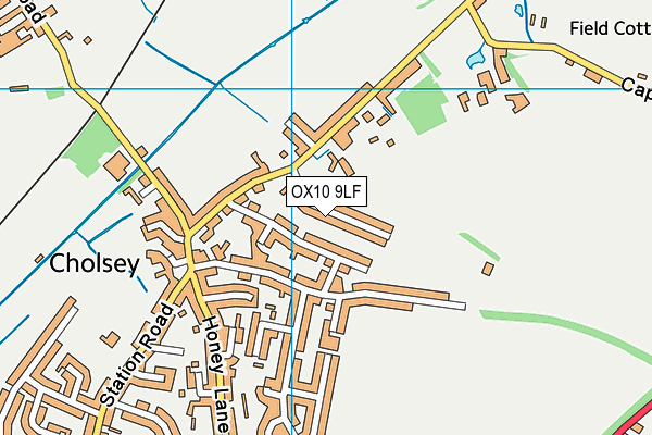 OX10 9LF map - OS VectorMap District (Ordnance Survey)