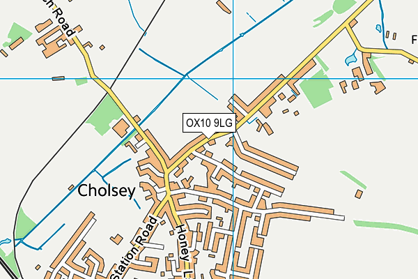 The Treehouse School map (OX10 9LG) - OS VectorMap District (Ordnance Survey)