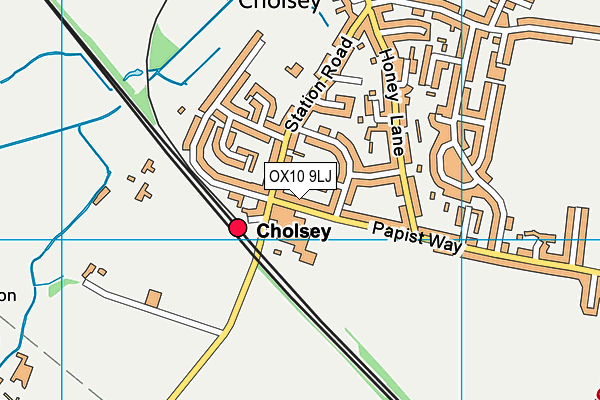 OX10 9LJ map - OS VectorMap District (Ordnance Survey)