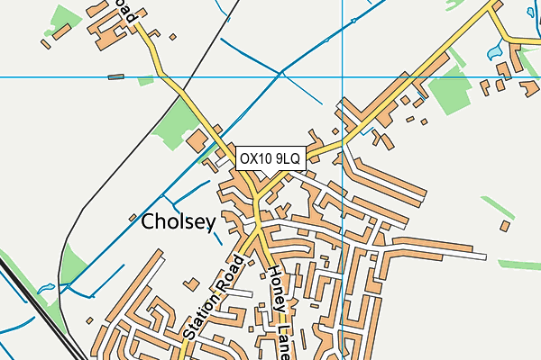 OX10 9LQ map - OS VectorMap District (Ordnance Survey)