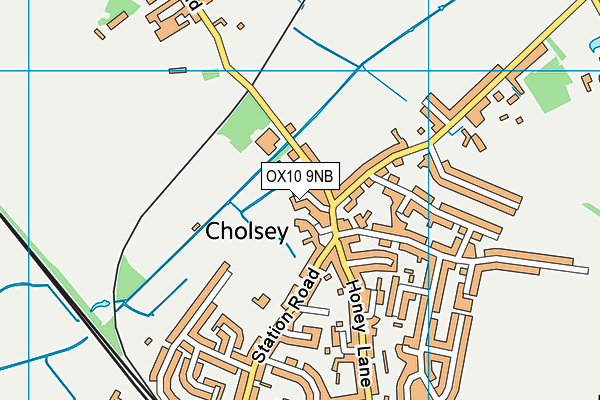 OX10 9NB map - OS VectorMap District (Ordnance Survey)