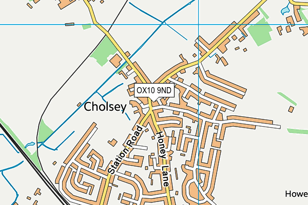 OX10 9ND map - OS VectorMap District (Ordnance Survey)