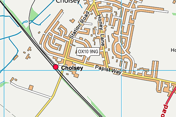 OX10 9NG map - OS VectorMap District (Ordnance Survey)