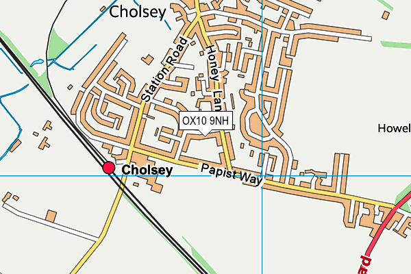 OX10 9NH map - OS VectorMap District (Ordnance Survey)