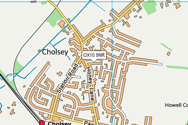 OX10 9NR map - OS VectorMap District (Ordnance Survey)