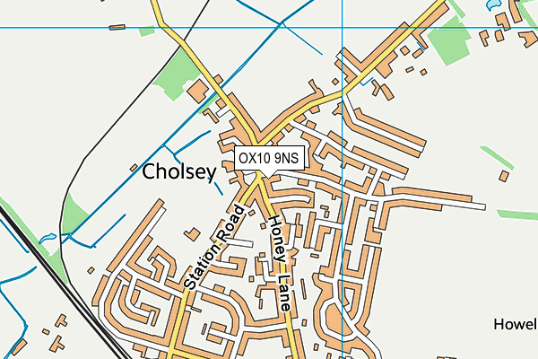 OX10 9NS map - OS VectorMap District (Ordnance Survey)