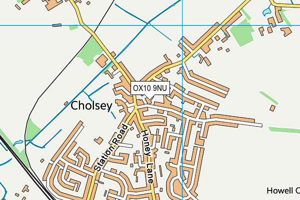 OX10 9NU map - OS VectorMap District (Ordnance Survey)