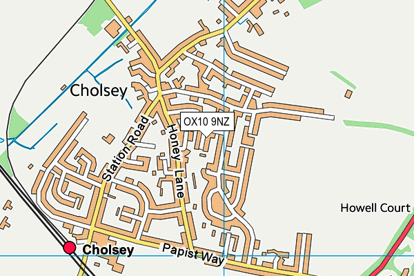 OX10 9NZ map - OS VectorMap District (Ordnance Survey)