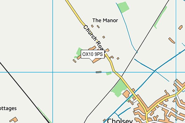 The Barn Fitness Club map (OX10 9PS) - OS VectorMap District (Ordnance Survey)