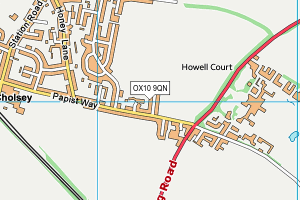 OX10 9QN map - OS VectorMap District (Ordnance Survey)