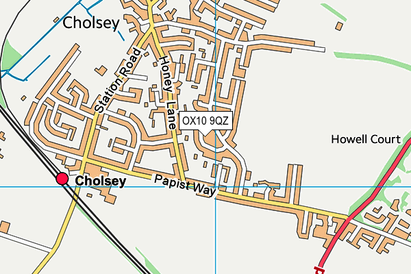 OX10 9QZ map - OS VectorMap District (Ordnance Survey)