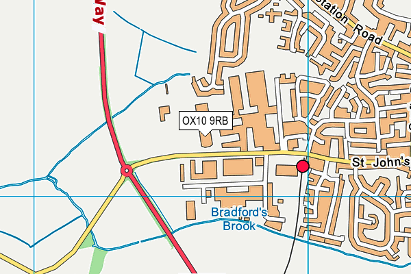 Wallingford Sports Park map (OX10 9RB) - OS VectorMap District (Ordnance Survey)