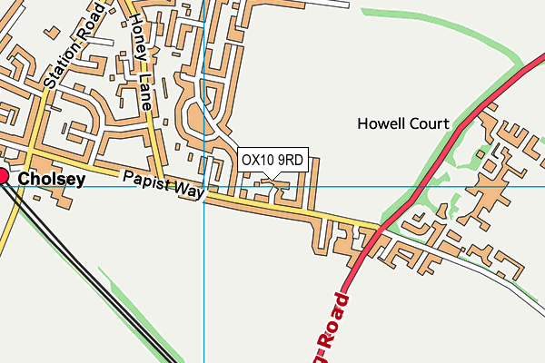 OX10 9RD map - OS VectorMap District (Ordnance Survey)