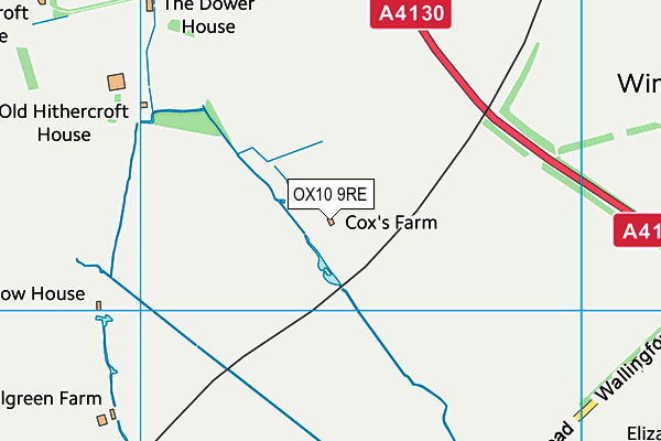 OX10 9RE map - OS VectorMap District (Ordnance Survey)