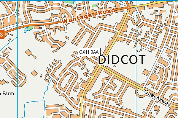 OX11 0AA map - OS VectorMap District (Ordnance Survey)