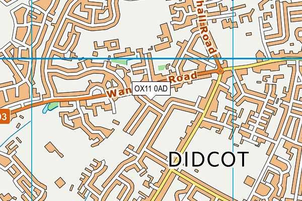 OX11 0AD map - OS VectorMap District (Ordnance Survey)