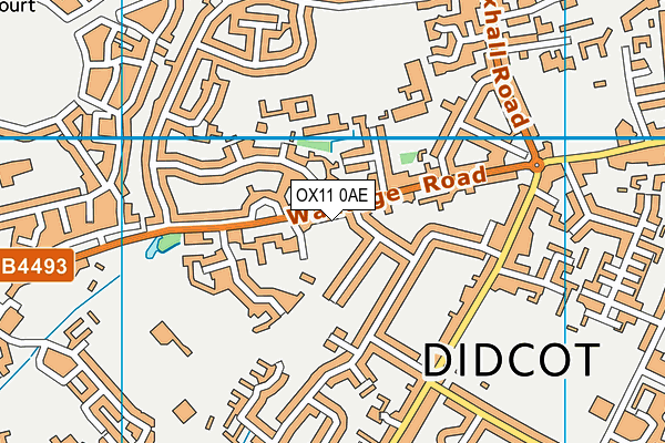 OX11 0AE map - OS VectorMap District (Ordnance Survey)