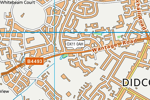 OX11 0AH map - OS VectorMap District (Ordnance Survey)
