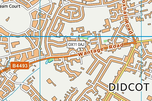 OX11 0AJ map - OS VectorMap District (Ordnance Survey)