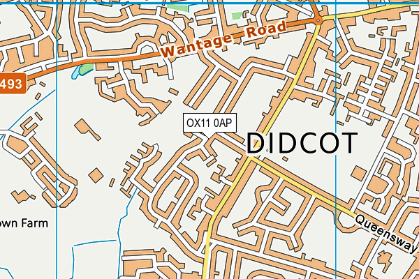 OX11 0AP map - OS VectorMap District (Ordnance Survey)