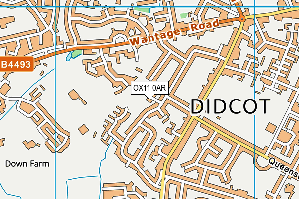 OX11 0AR map - OS VectorMap District (Ordnance Survey)