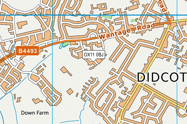 OX11 0BJ map - OS VectorMap District (Ordnance Survey)