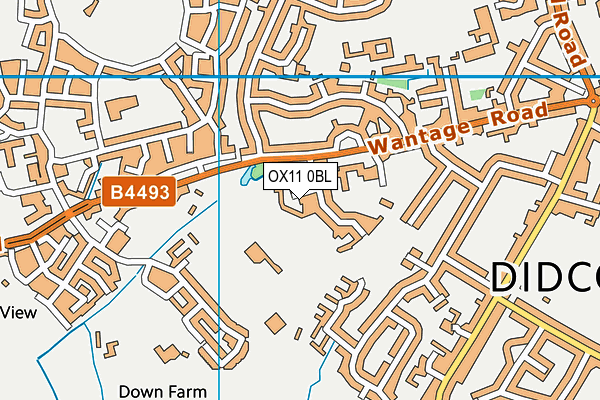 OX11 0BL map - OS VectorMap District (Ordnance Survey)