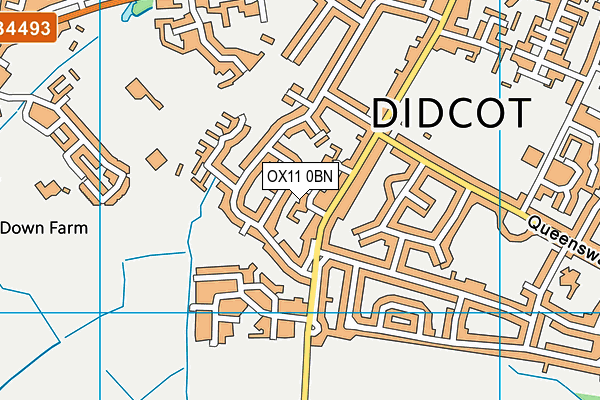 OX11 0BN map - OS VectorMap District (Ordnance Survey)