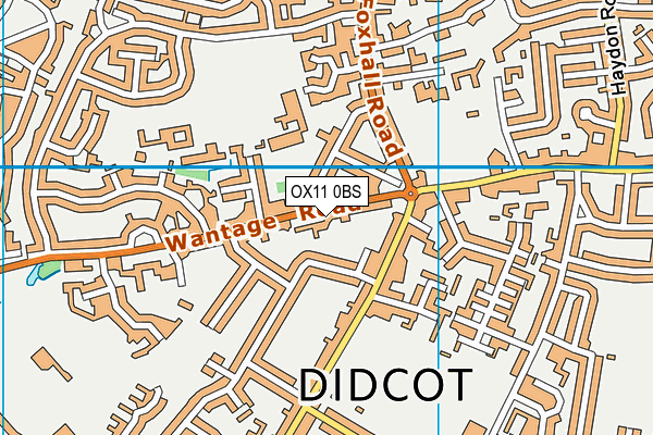 OX11 0BS map - OS VectorMap District (Ordnance Survey)
