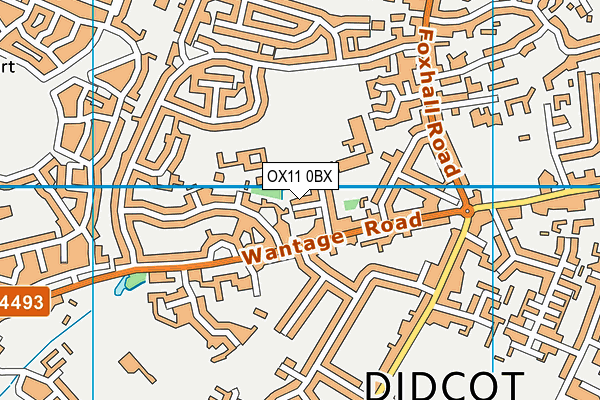 OX11 0BX map - OS VectorMap District (Ordnance Survey)