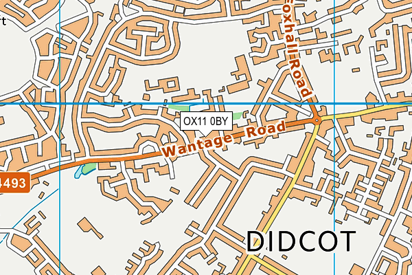 OX11 0BY map - OS VectorMap District (Ordnance Survey)
