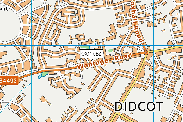 OX11 0BZ map - OS VectorMap District (Ordnance Survey)