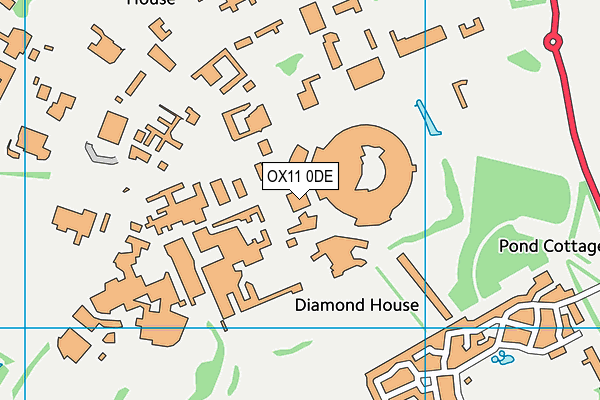 OX11 0DE map - OS VectorMap District (Ordnance Survey)