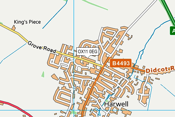 OX11 0EG map - OS VectorMap District (Ordnance Survey)