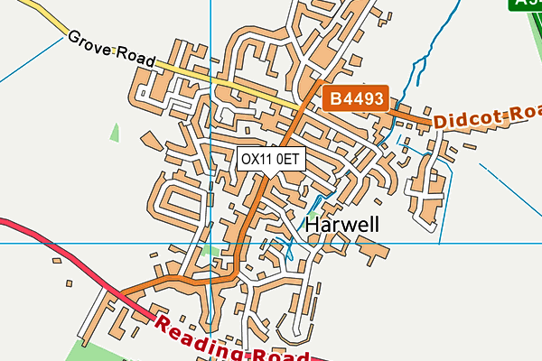 OX11 0ET map - OS VectorMap District (Ordnance Survey)