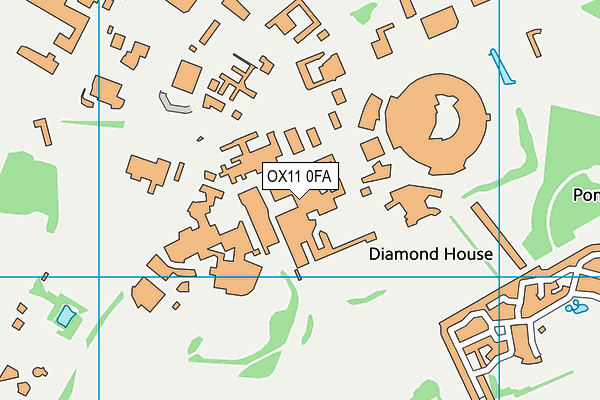 OX11 0FA map - OS VectorMap District (Ordnance Survey)