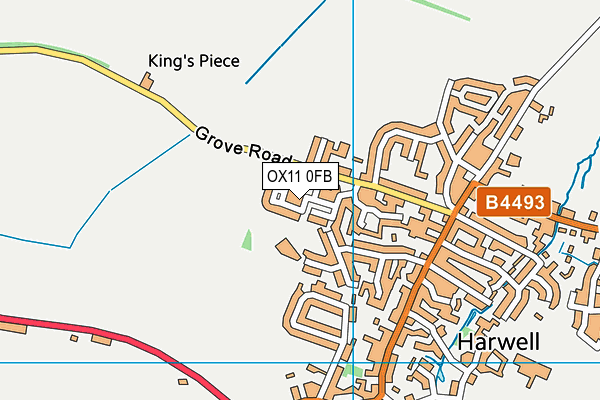 OX11 0FB map - OS VectorMap District (Ordnance Survey)