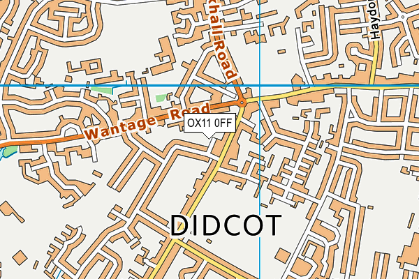 OX11 0FF map - OS VectorMap District (Ordnance Survey)
