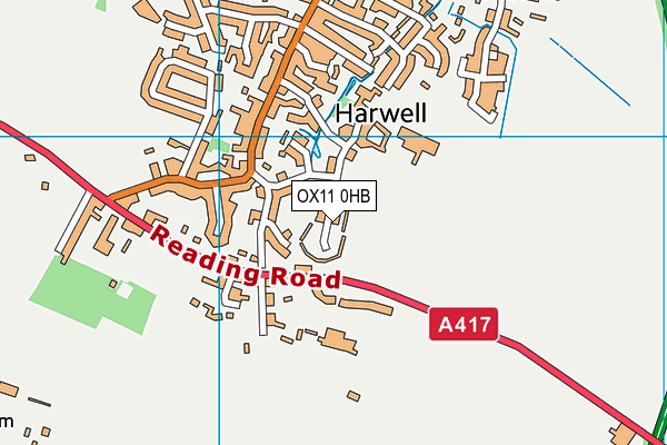 OX11 0HB map - OS VectorMap District (Ordnance Survey)