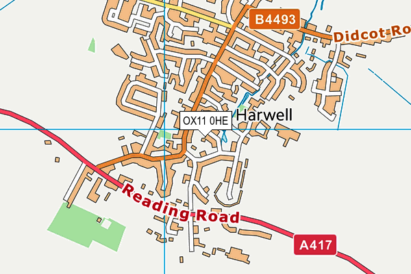 OX11 0HE map - OS VectorMap District (Ordnance Survey)