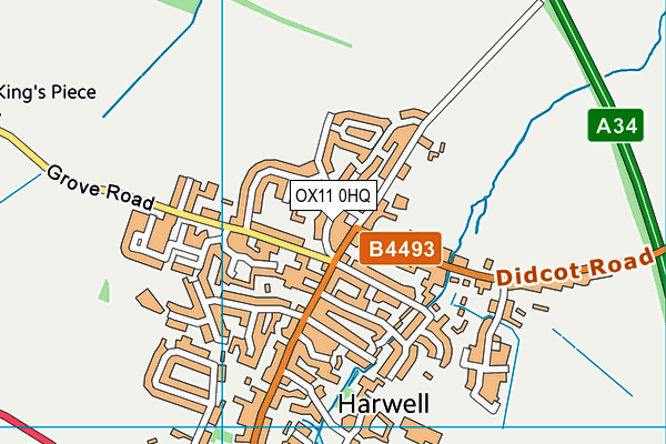 OX11 0HQ map - OS VectorMap District (Ordnance Survey)