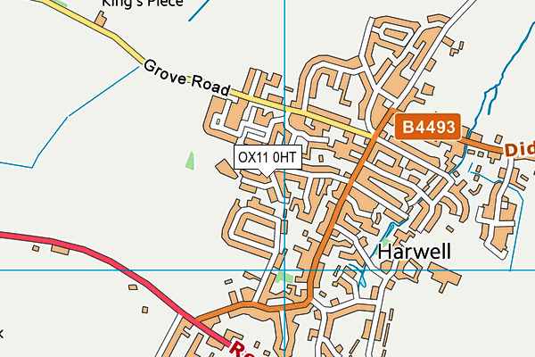 OX11 0HT map - OS VectorMap District (Ordnance Survey)