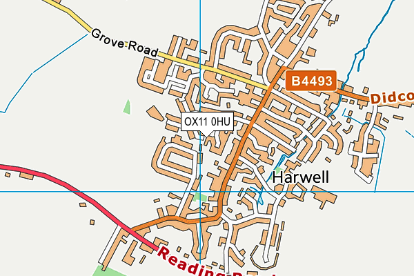 OX11 0HU map - OS VectorMap District (Ordnance Survey)