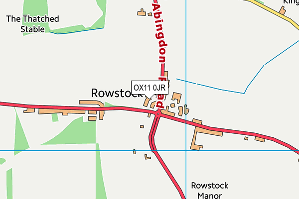 OX11 0JR map - OS VectorMap District (Ordnance Survey)