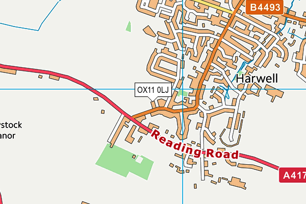 OX11 0LJ map - OS VectorMap District (Ordnance Survey)