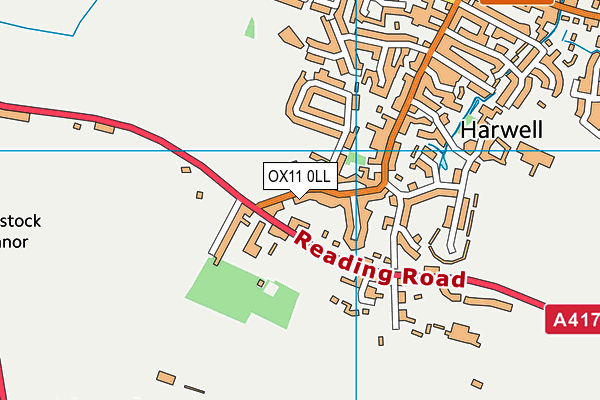 OX11 0LL map - OS VectorMap District (Ordnance Survey)