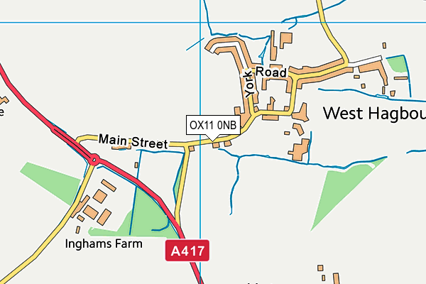 OX11 0NB map - OS VectorMap District (Ordnance Survey)