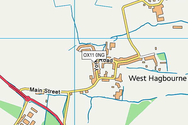 OX11 0NG map - OS VectorMap District (Ordnance Survey)