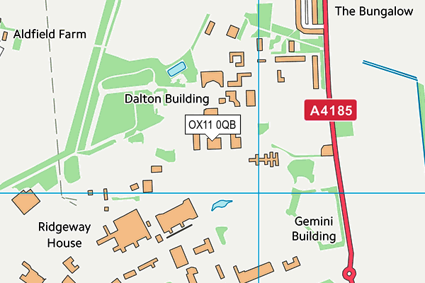 OX11 0QB map - OS VectorMap District (Ordnance Survey)